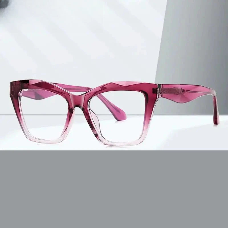 Women's Cat Eye Full Rim TR90 Prescription Glasses 881081 — view 1 | Rx Spectacle