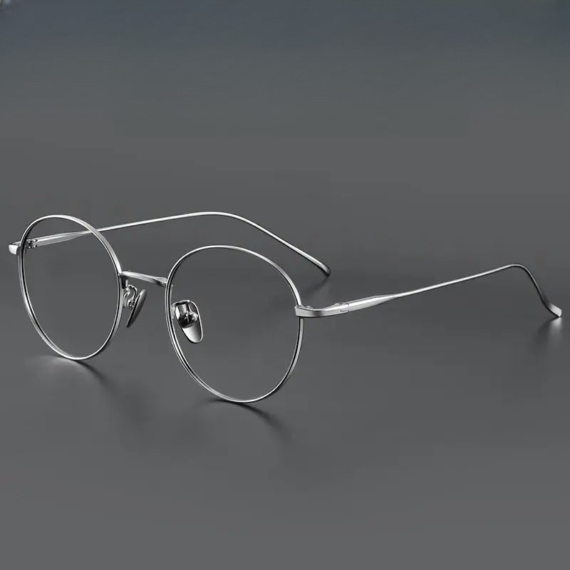 Women's Round Full Rim Titanium Prescription Glasses 164400 — view 1 | Rx Spectacle