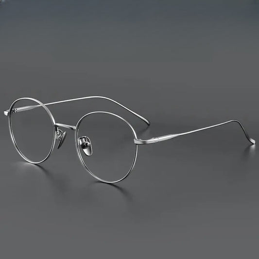 Women's Round Full Rim Titanium Prescription Glasses 164400 — view 1 | Rx Spectacle