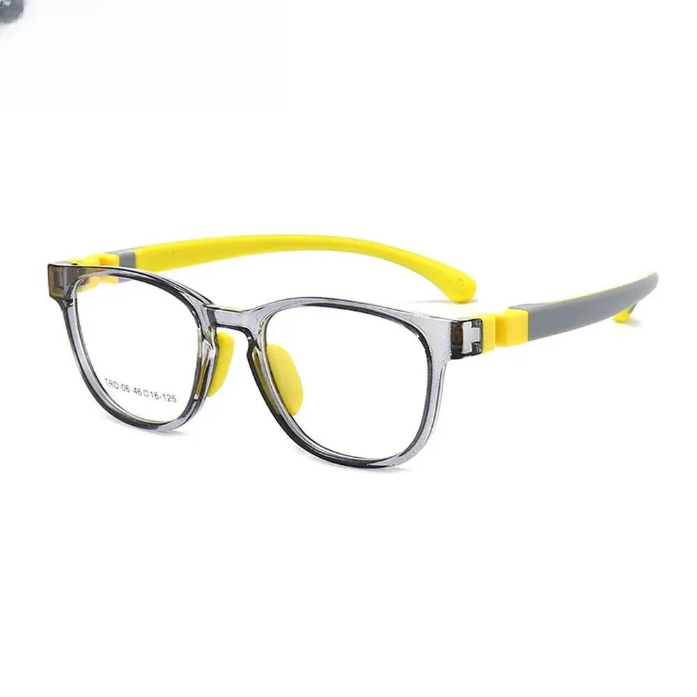 Unisex Square Full Rim Titanium Prescription Glasses Olp06 — view 1 | Rx Spectacle