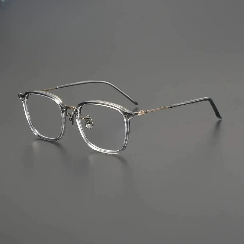 Men's Square Full Rim Titanium Prescription Glasses Gxyj1581 — view 5 | Rx Spectacle
