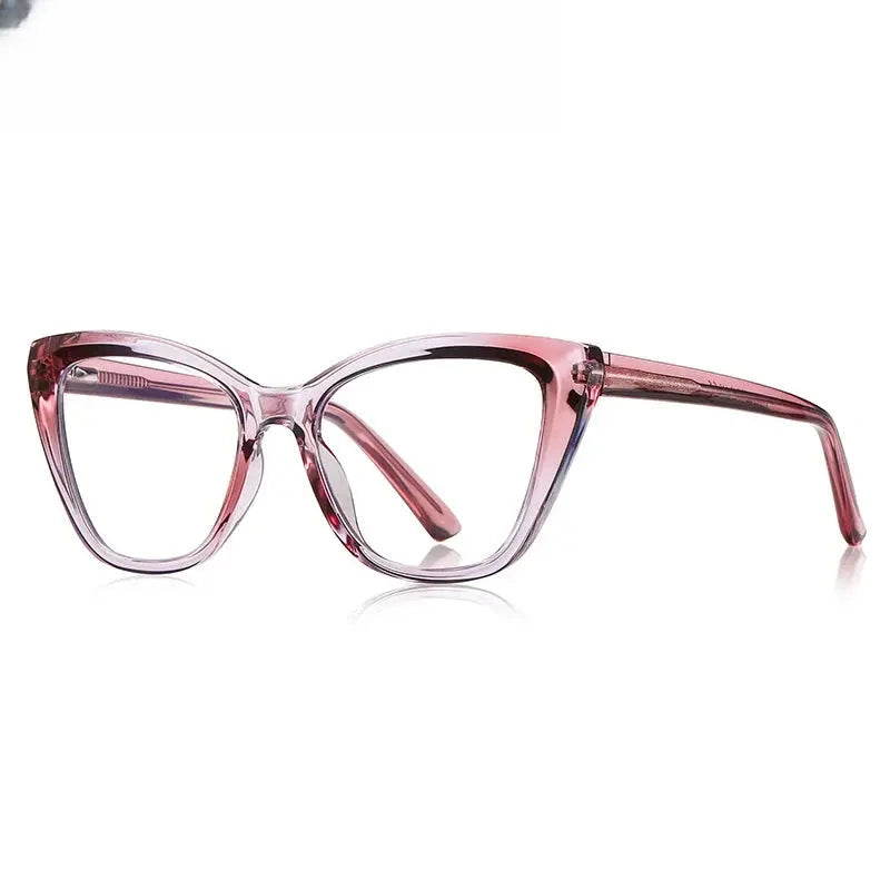 Women's Butterfly Full Rim Titanium Prescription Glasses 612148 — view 6 | Rx Spectacle