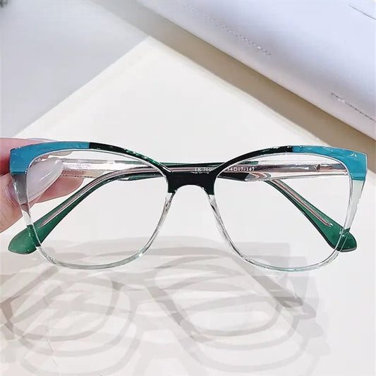 Women's Cat Eye Full Rim Titanium Prescription Glasses 76003 — view 1 | Rx Spectacle