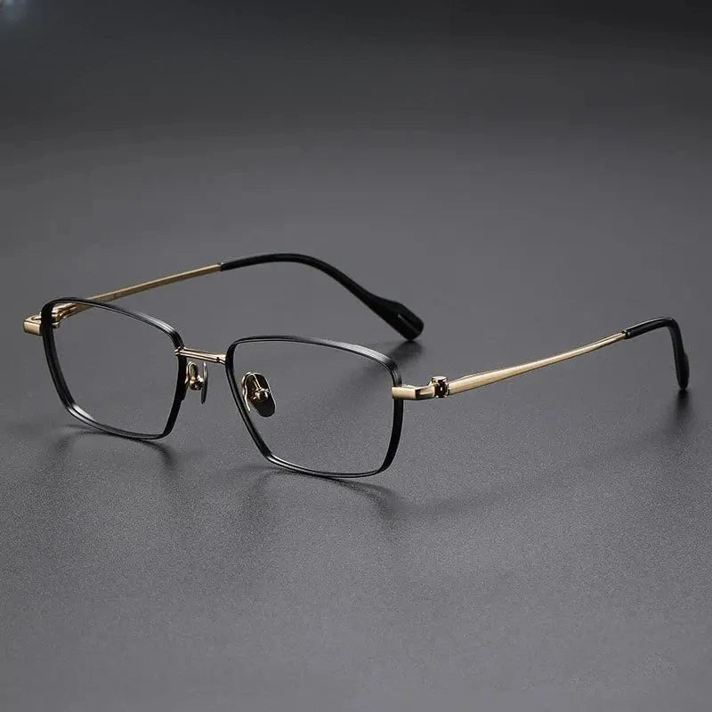 Women's Polygon Full Rim Titanium Prescription Glasses 81016 — view 4 | Rx Spectacle