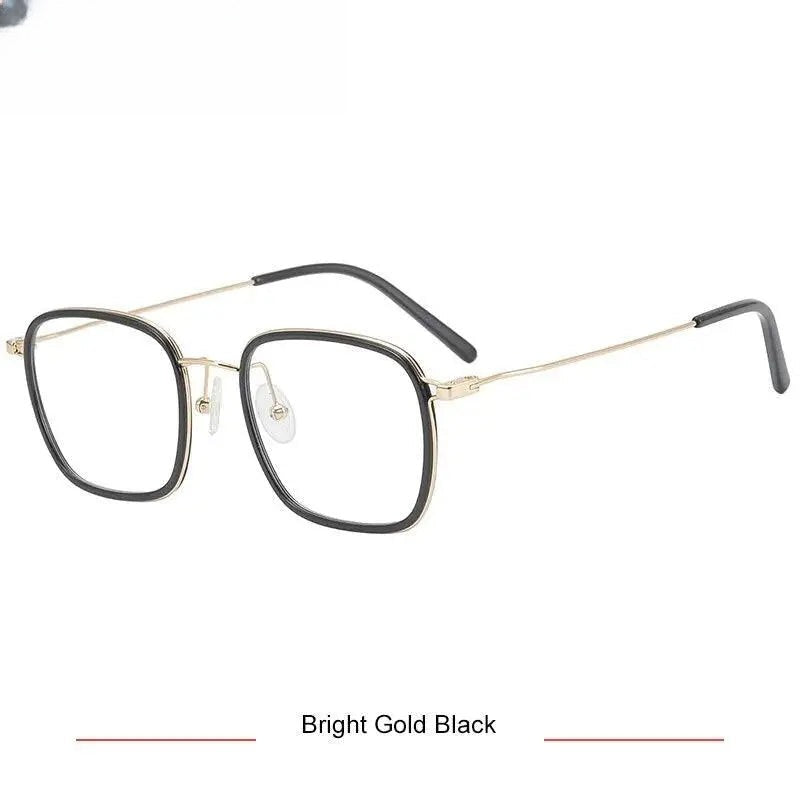 Men's Square Full Rim Titanium Prescription Glasses Kr16044 — view 5 | Rx Spectacle