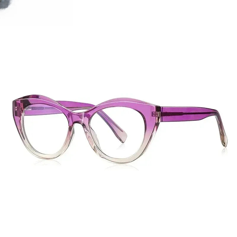 Women's Cat Eye Full Rim Reading Glasses Pfd2168 — view 9 | Rx Spectacle