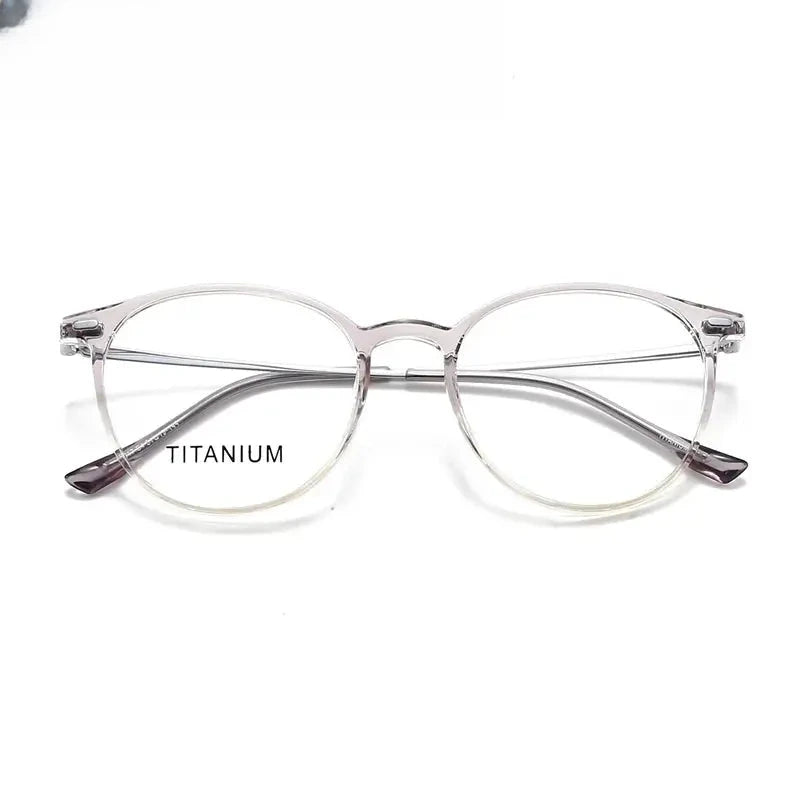 Women's Square Full Rim Titanium Prescription Glasses 657017 — view 6 | Rx Spectacle