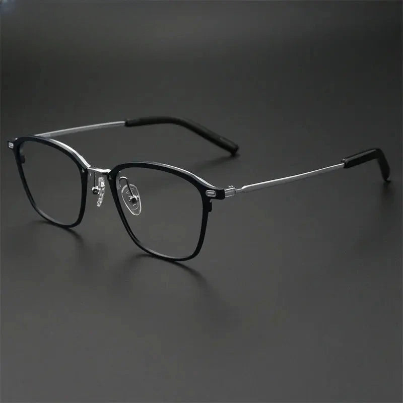 Women's Square Full Rim Titanium Prescription Glasses 97214 — view 6 | Rx Spectacle