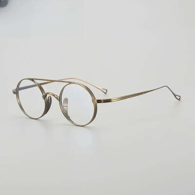 Unisex Full Rim Titanium Double Bridge Prescription Glasses Gxyj1473 — view 7 | Rx Spectacle