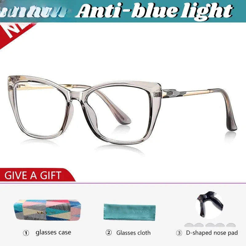 Women's Cat Eye Full Rim TR90 Reading Glasses 77230 — view 4 | Rx Spectacle