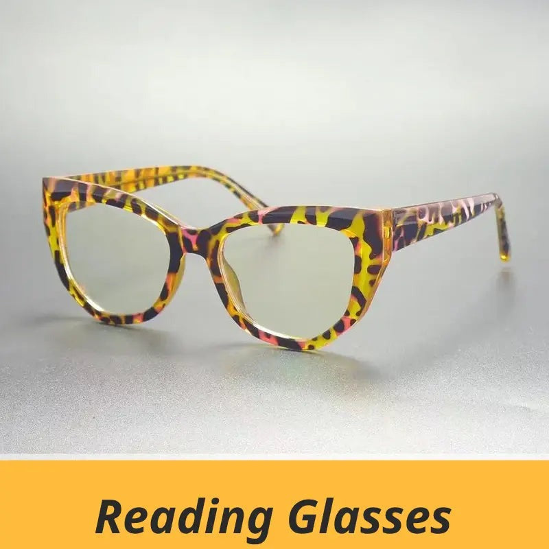 Women's Cat Eye Full Rim Titanium Reading Glasses Gx2156 — view 1 | Rx Spectacle