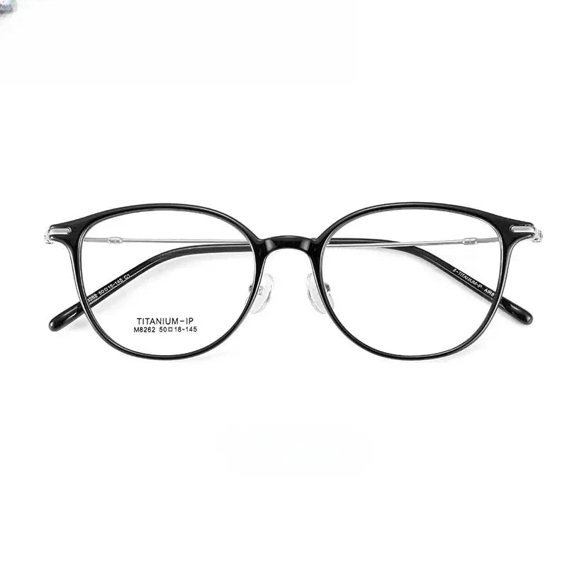 Unisex Square Full Rim Titanium Prescription Glasses 618262 — view 4 | Rx Spectacle