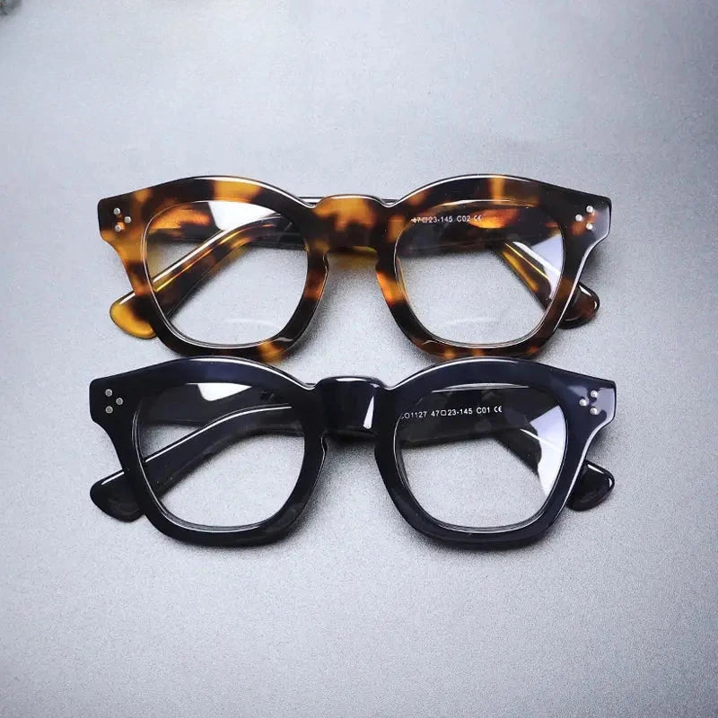 Unisex Square Full Rim Acetate Prescription Glasses Gxyj1480 — view 3 | Rx Spectacle