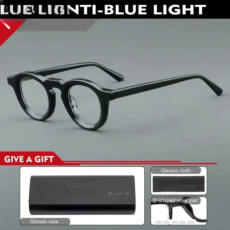 Women's Round Full Rim Acetate Reading Glasses 623107 — view 10 | Rx Spectacle