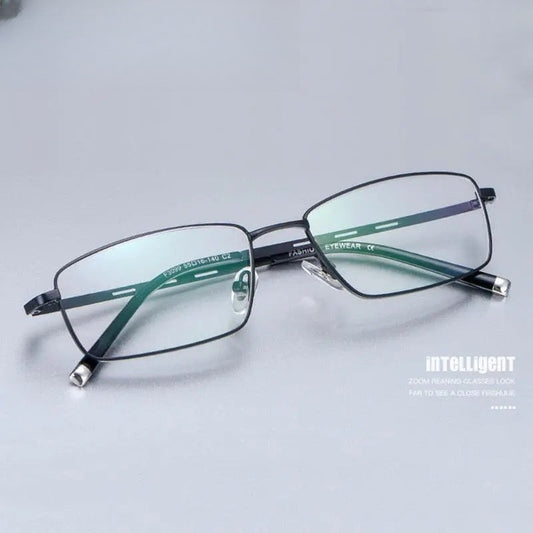 Men's Square Full Rim Alloy Prescription Glasses F3099 — view 1 | Rx Spectacle