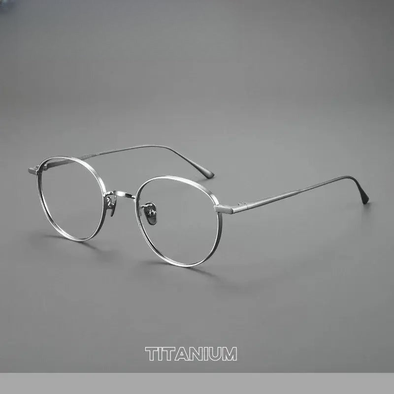 Women's Oval Full Rim Titanium Prescription Glasses 721835 — view 1 | Rx Spectacle