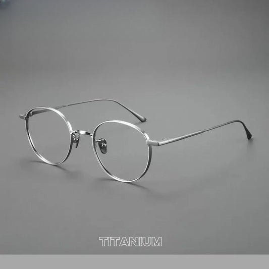 Women's Oval Full Rim Titanium Prescription Glasses 721835 — view 1 | Rx Spectacle