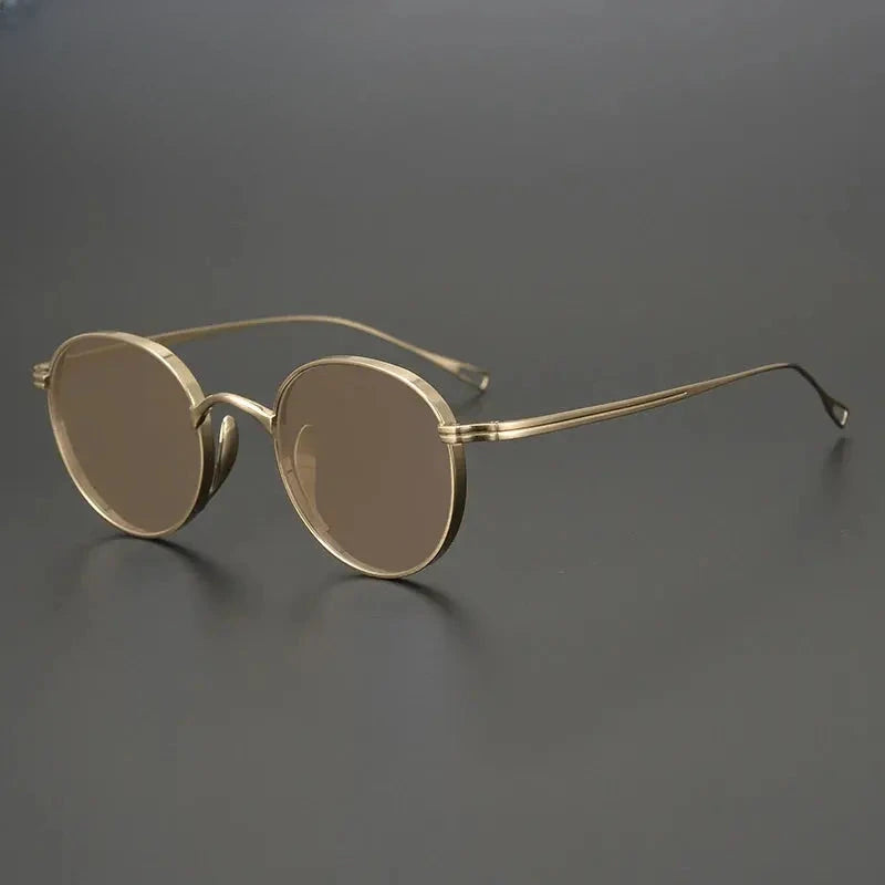 Unisex Oval Full Rim Titanium Prescription Glasses 131524 — view 9 | Rx Spectacle