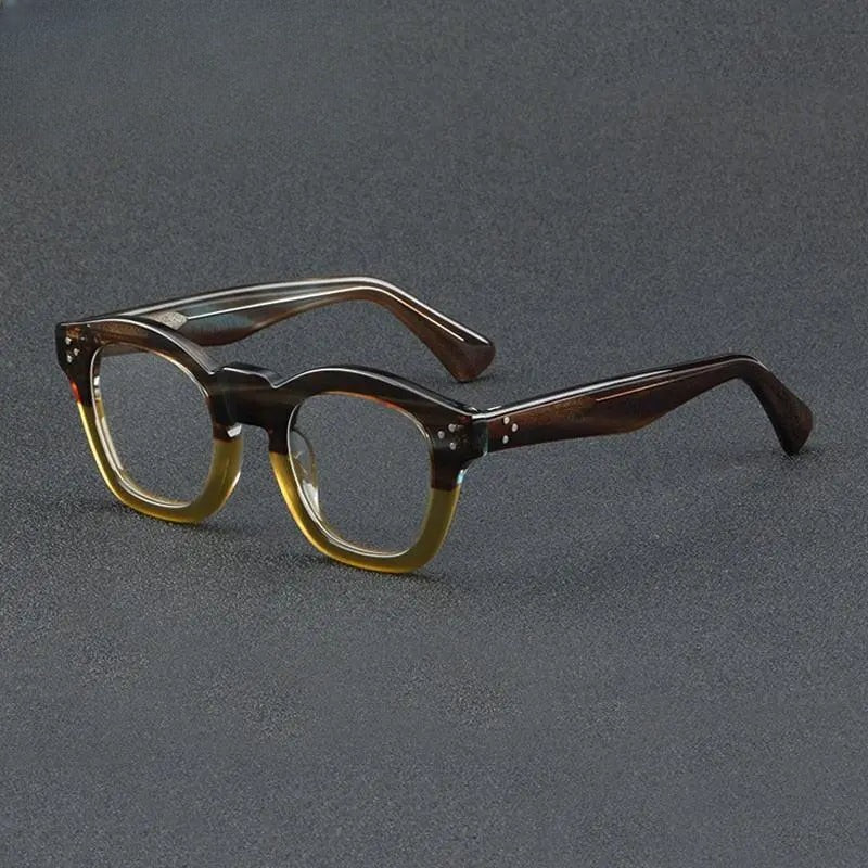 Unisex Square Full Rim Acetate Prescription Glasses Gxyj931 — view 1 | Rx Spectacle