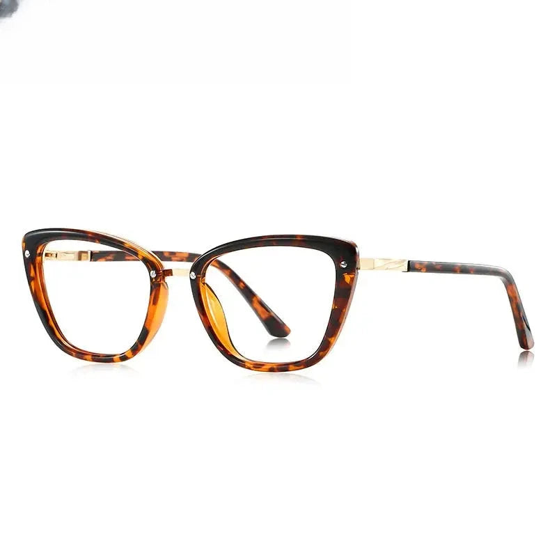 Women's Cat Eye Full Rim Titanium Prescription Glasses 62220 — view 7 | Rx Spectacle