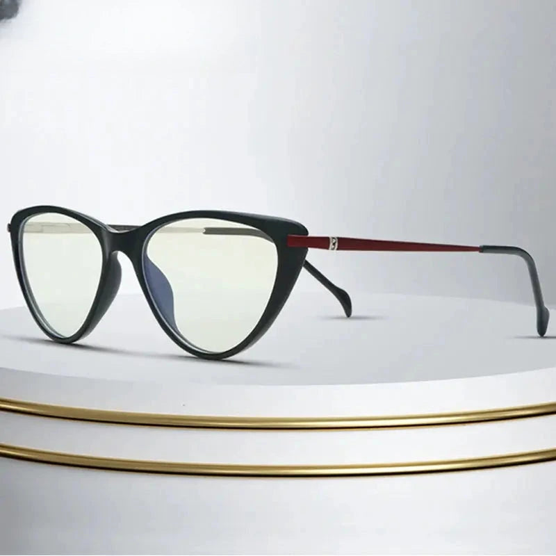 Women's Cat Eye Full Rim Titanium Prescription Glasses 72003 — view 1 | Rx Spectacle