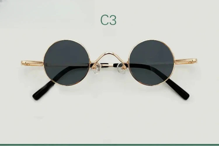 Unisex Round Full Rim Alloy Prescription Glasses 3836 — view 12 | Rx Spectacle