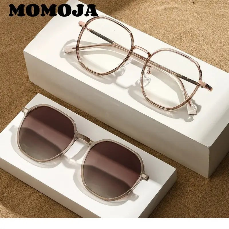 Women's Polygon Full Rim TR90 Clip-On Prescription Glasses 727422 — view 1 | Rx Spectacle