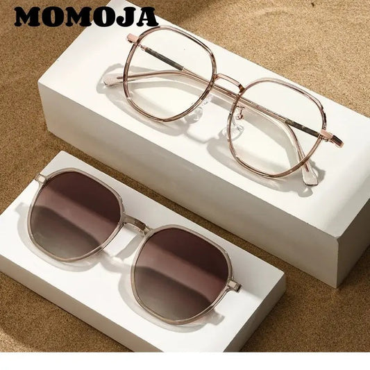 Women's Polygon Full Rim TR90 Clip-On Prescription Glasses 727422 — view 1 | Rx Spectacle