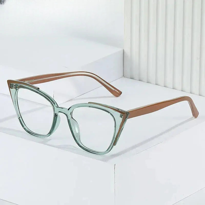 Women's Cat Eye Full Rim TR90 Prescription Glasses 70244 — view 1 | Rx Spectacle