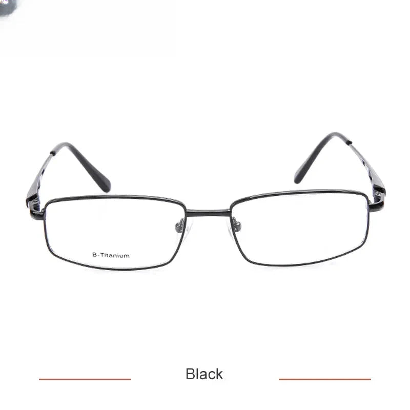 Unisex Square Full Rim Titanium Screwless Prescription Glasses 74755 — view 4 | Rx Spectacle