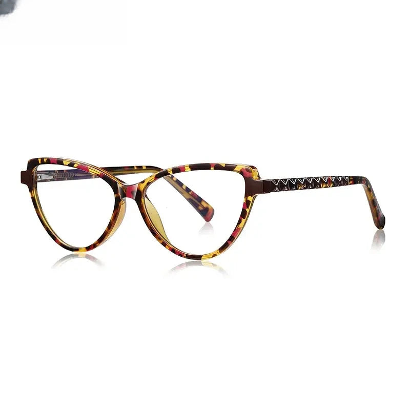 Women's Cat Eye Full Rim TR90 Reading Glasses 2131 — view 9 | Rx Spectacle