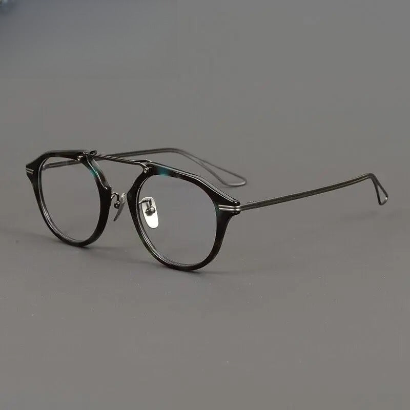 Unisex Irregular Full Rim Titanium Prescription Glasses Gxyj874 — view 4 | Rx Spectacle