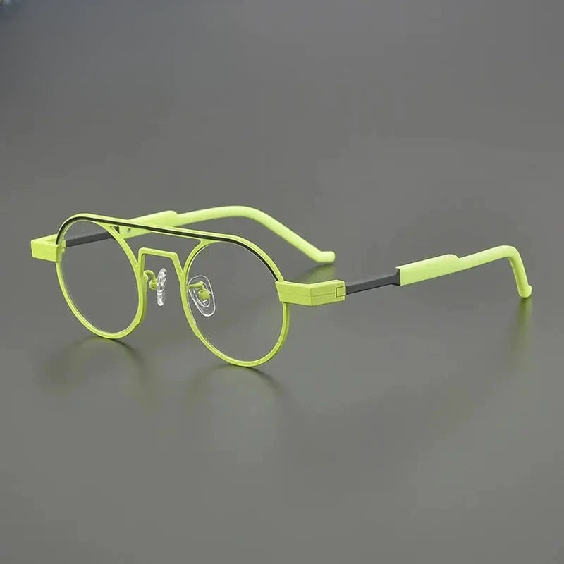 Women's Oval Full Rim Titanium Double Bridge Prescription Glasses G85831 — view 1 | Rx Spectacle