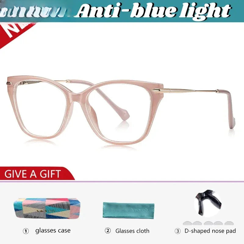 Women's Cat Eye Full Rim TR90 Reading Glasses 77240 — view 3 | Rx Spectacle