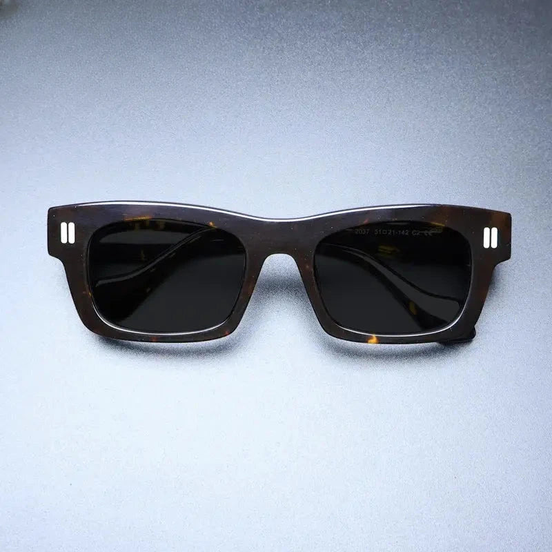Unisex Square Full Rim Acetate Prescription Glasses M004 — view 14 | Rx Spectacle