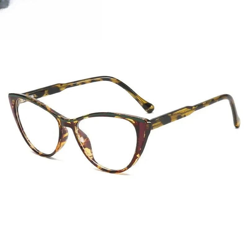 Women's Cat Eye Full Rim Titanium Prescription Glasses 68725 — view 6 | Rx Spectacle