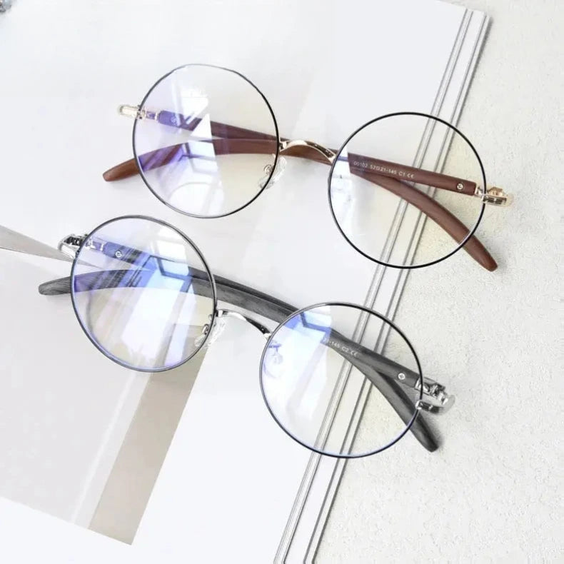 Unisex Round Full Rim TR90 Prescription Glasses 00102 — view 1 | Rx Spectacle