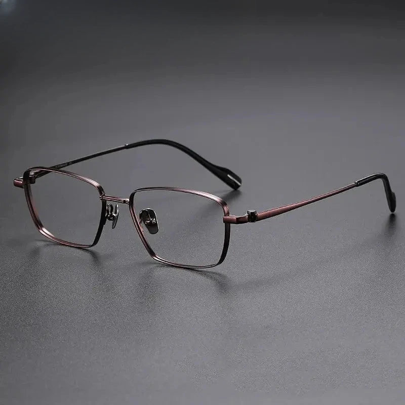 Women's Polygon Full Rim Titanium Prescription Glasses 81016 — view 3 | Rx Spectacle