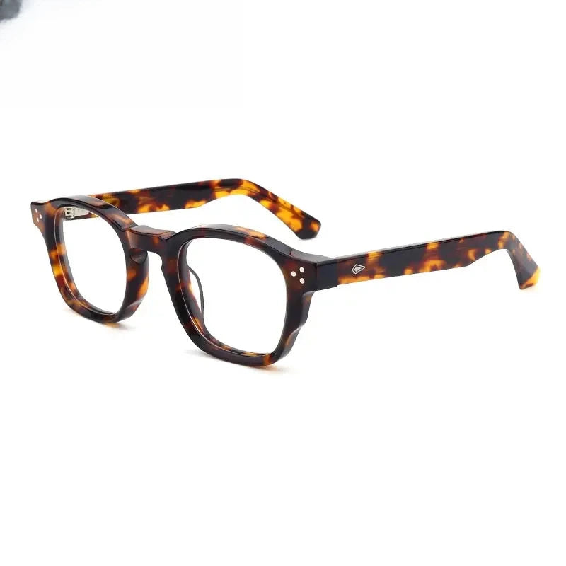 Unisex Browline Full Rim Acetate Prescription Glasses G66302 — view 4 | Rx Spectacle