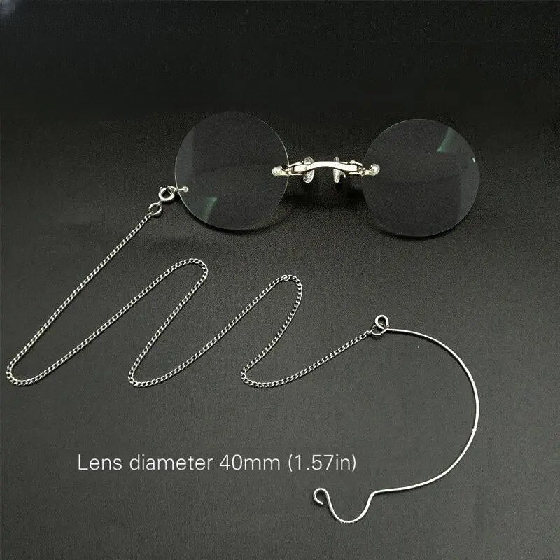 Unisex Round Full Rim Alloy Reading Glasses Y032 — view 2 | Rx Spectacle