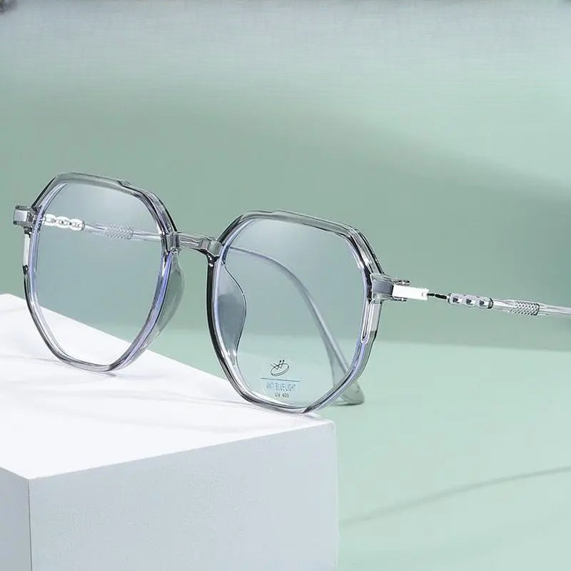 Unisex Polygon Full Rim TR90 Prescription Glasses 81240 — view 1 | Rx Spectacle