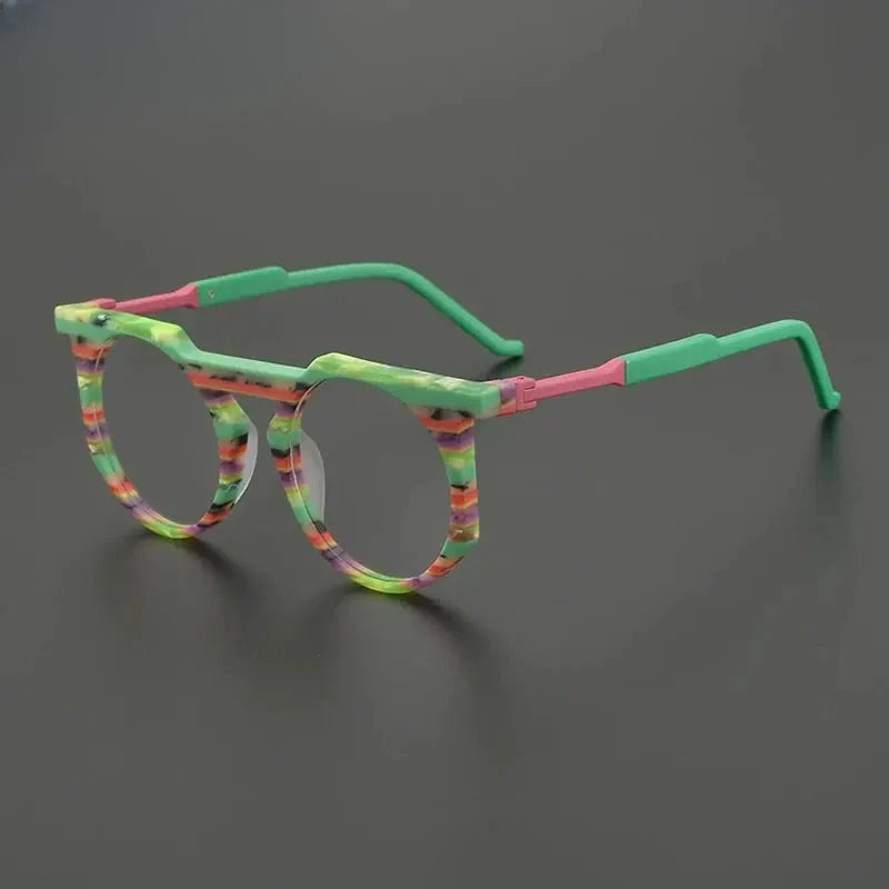 Unisex Browline Full Rim Acetate Prescription Glasses G9399 — view 5 | Rx Spectacle
