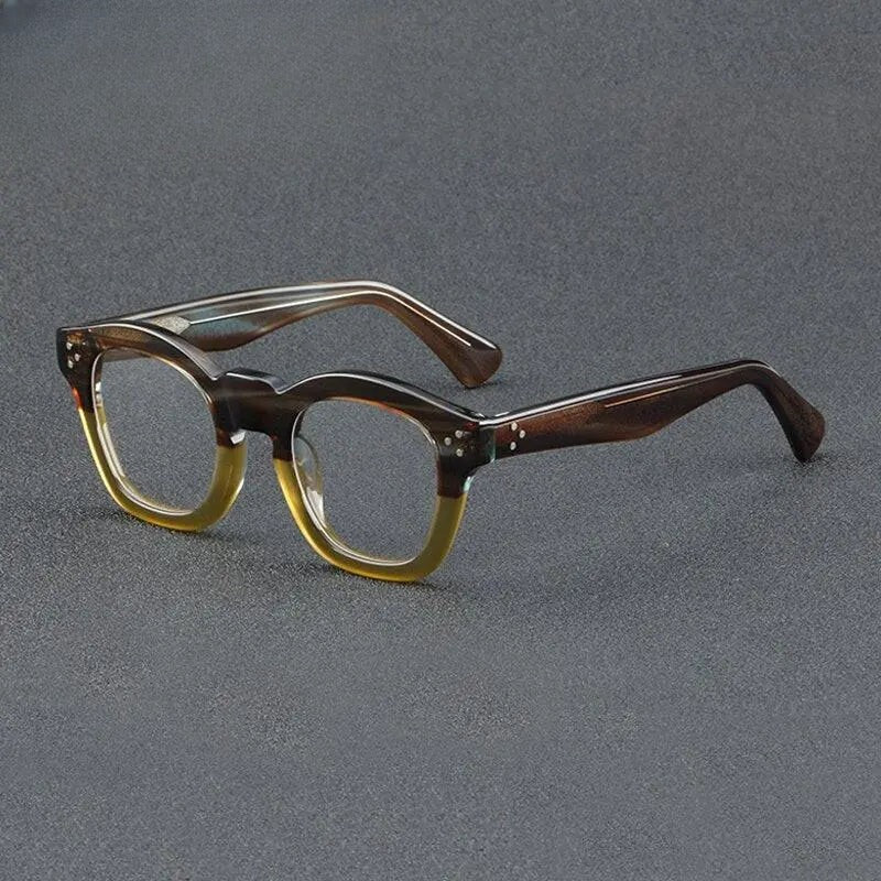 Unisex Square Full Rim Acetate Prescription Glasses Gxyj931 — view 3 | Rx Spectacle