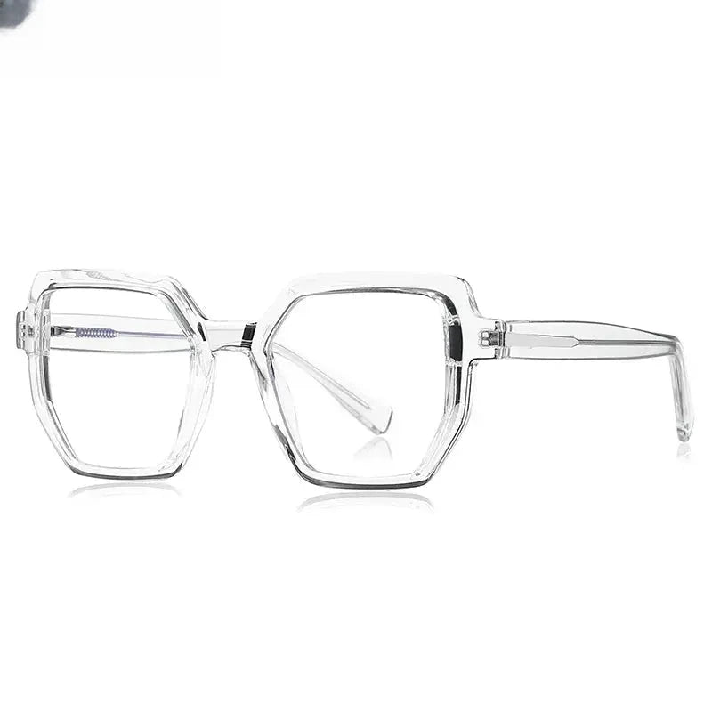 Women's Polygon Full Rim TR90 Oversized Reading Glasses 2143 — view 8 | Rx Spectacle