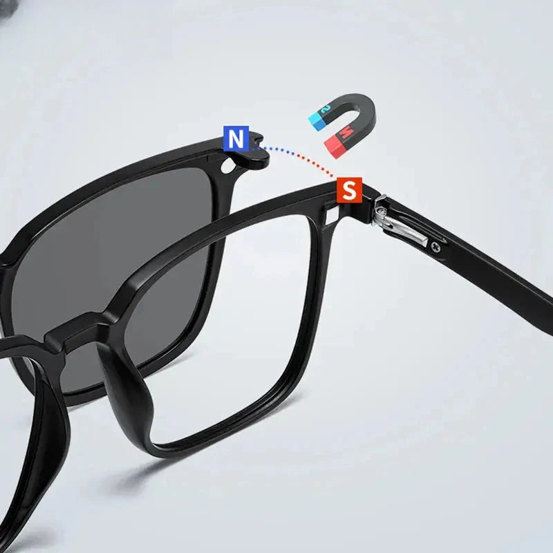 Unisex Square Full Rim Titanium Reading Glasses Tj2190 — view 5 | Rx Spectacle