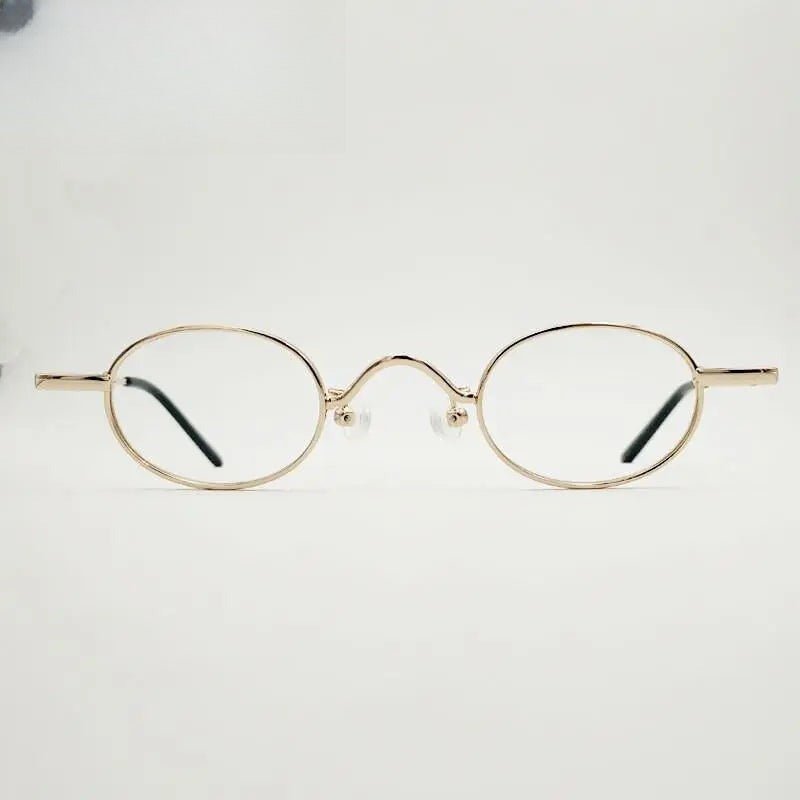 Unisex Round Full Rim Alloy Prescription Glasses Y035 — view 6 | Rx Spectacle