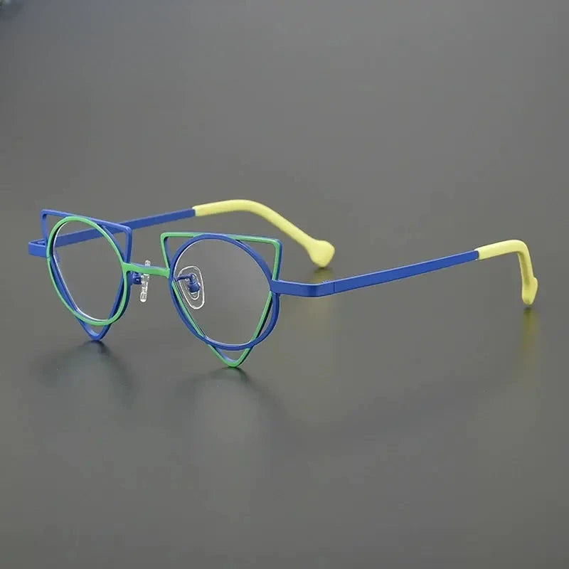 Women's Round Full Rim Titanium Prescription Glasses Gxyj85859 — view 1 | Rx Spectacle