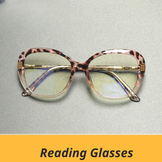 Women's Oval Full Rim Titanium Reading Glasses Gxyj2265 — view 1 | Rx Spectacle