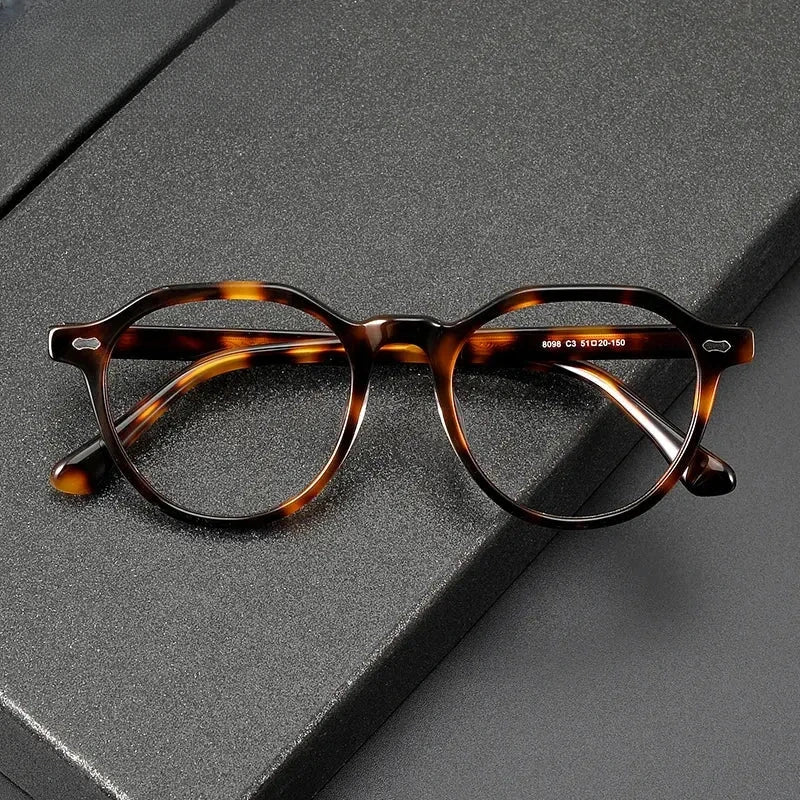 Unisex Oval Full Rim Acetate Prescription Glasses 88098 — view 1 | Rx Spectacle
