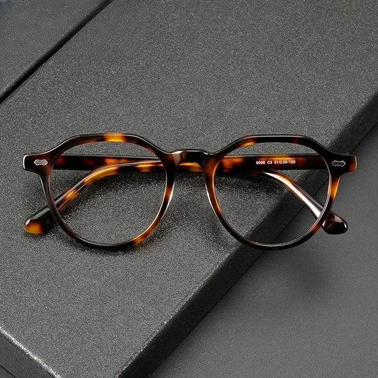 Unisex Oval Full Rim Acetate Prescription Glasses 88098 — view 1 | Rx Spectacle